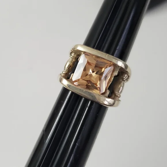 Sterling Silver 925 Morganite Ring - Picture 7 of 11